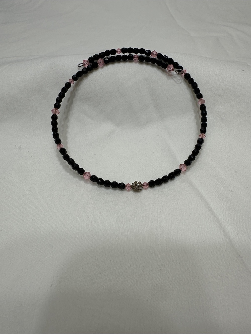 Stanley Black and Light Pink Beaded Necklace for Women